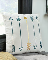 A2Z Furniture - Ashley Furniture - Gyldan Pillows - Pillow / White/Teal/Gold - A1000994P